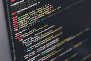 a picture of me coding on my laptop