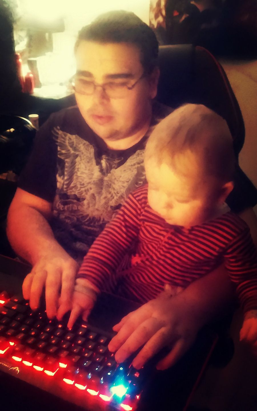 My brother Tucker and I gaming together