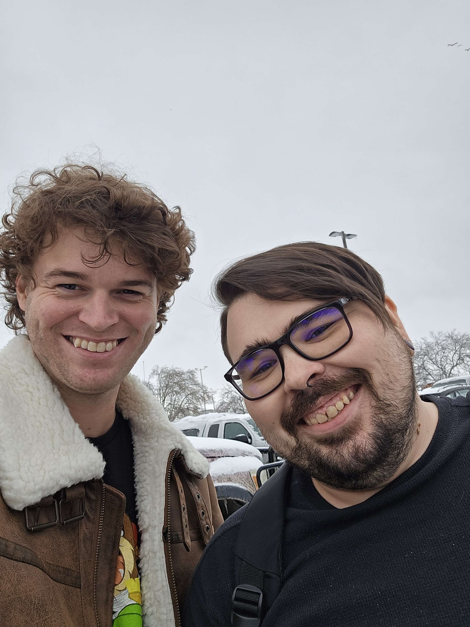 My best friend Robert and I at the airport